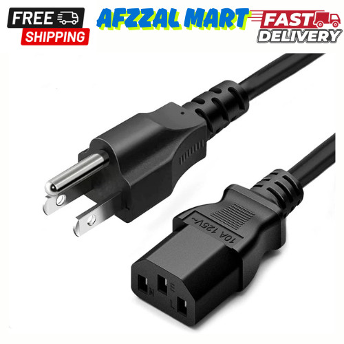 Prong power cord 10ft - ac,